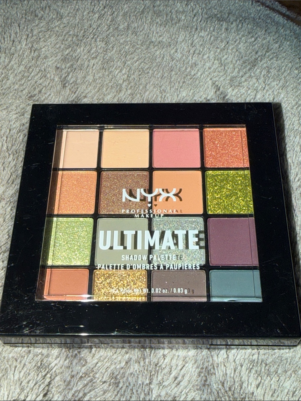 NYX Ultimate Eyeshadow Palette — Warm Peach, Pink, Green & Gold Tones Utopia